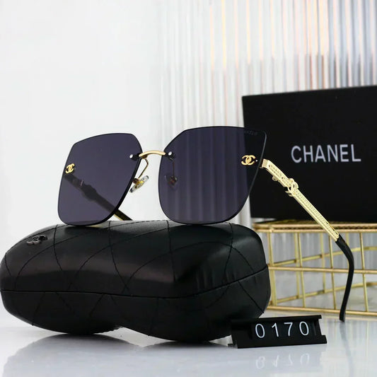 2025 Polygonal rimless cut-edge sunglasses