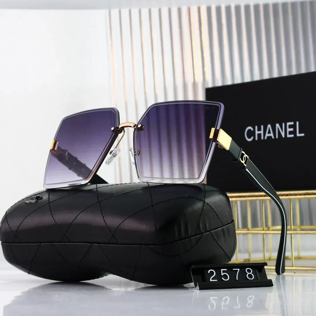 2025 Sunglasses  Square frameless fashion sunglasses